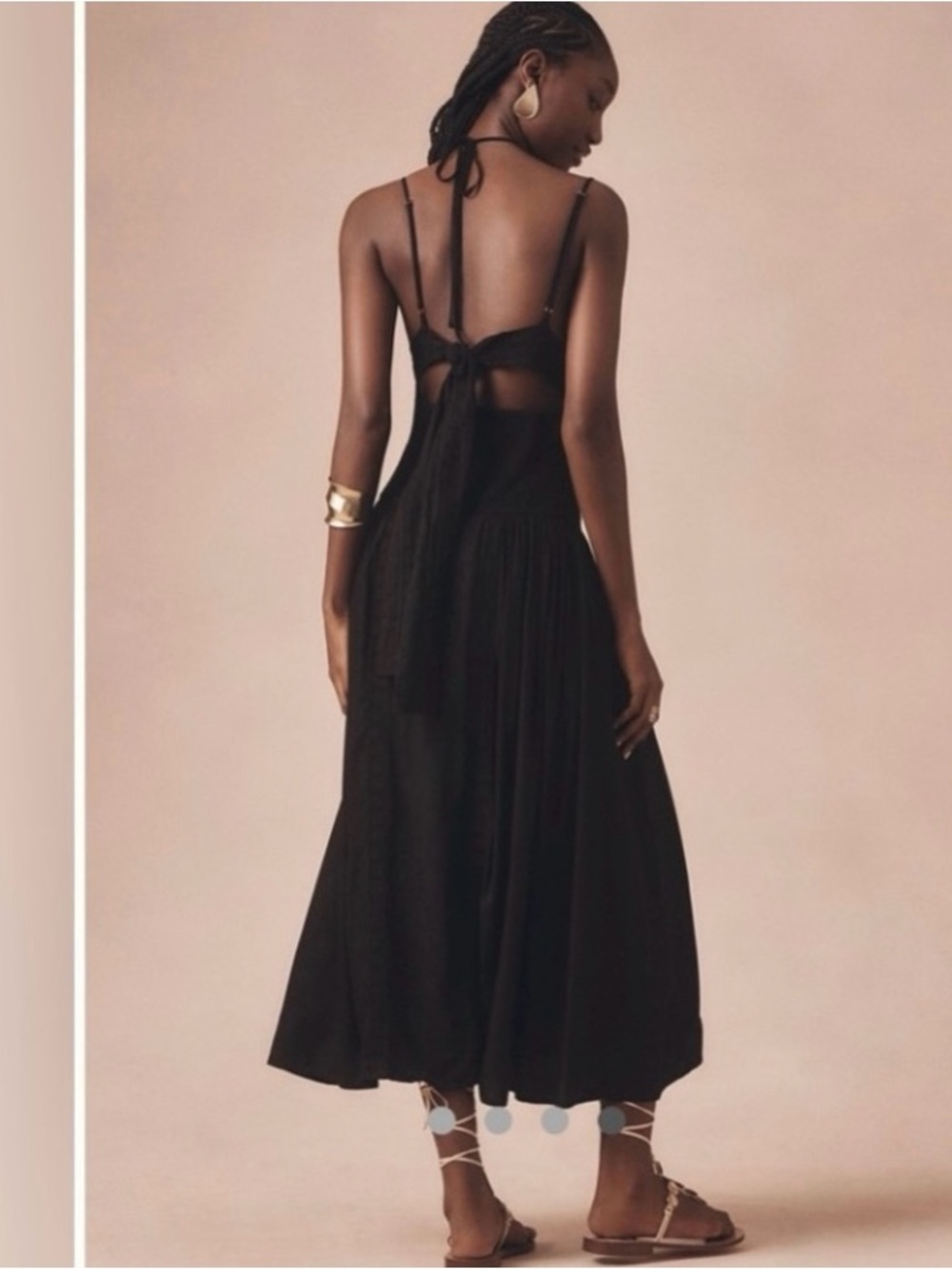 Anthropologie "Forever That Girl"Sleeveless
Lace Midi Dress Size MP